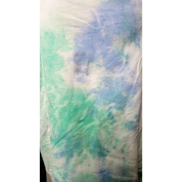 Tie-Dye Cropped Women's Hoodie 2XL Y2K Hippie Activewear Boho Colorful Retro Fun - Picture 3 of 6